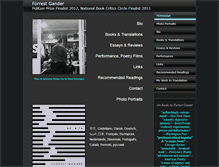 Tablet Screenshot of forrestgander.com